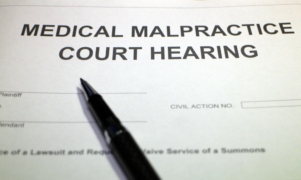burden of proof medical malpractice cases